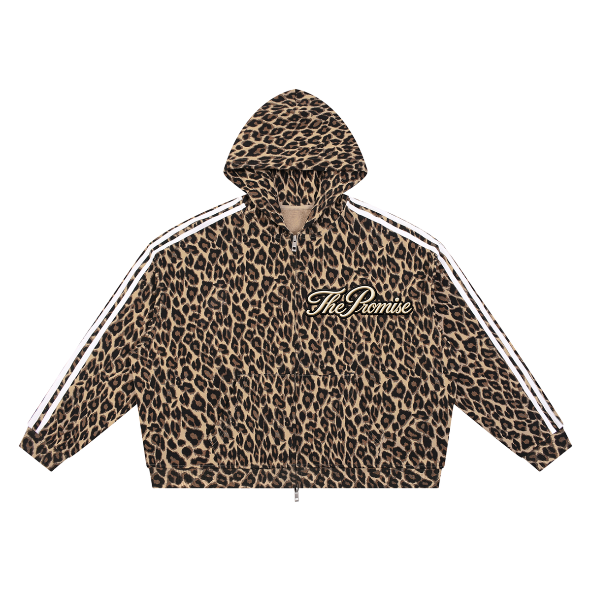The Promise Wild Heritage Leopard Zip-Up Hoodie