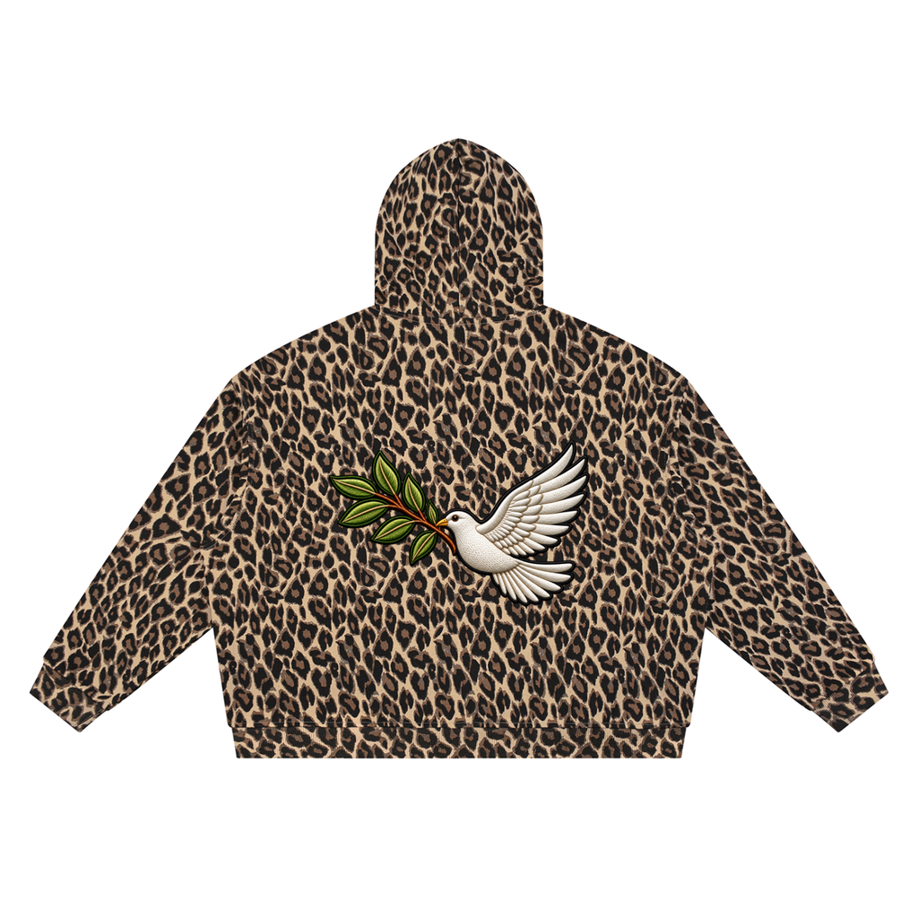 The Promise Wild Heritage Leopard Zip-Up Hoodie