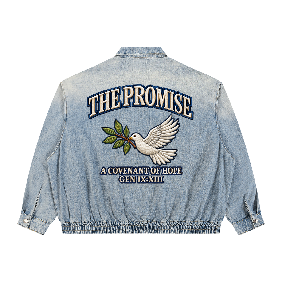 The Promise Heritage Denim Bomber Jacket