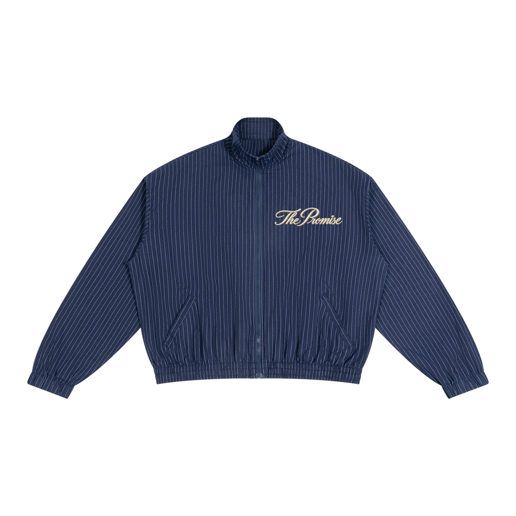 The Promise Signature Pinstripe Track Jacket