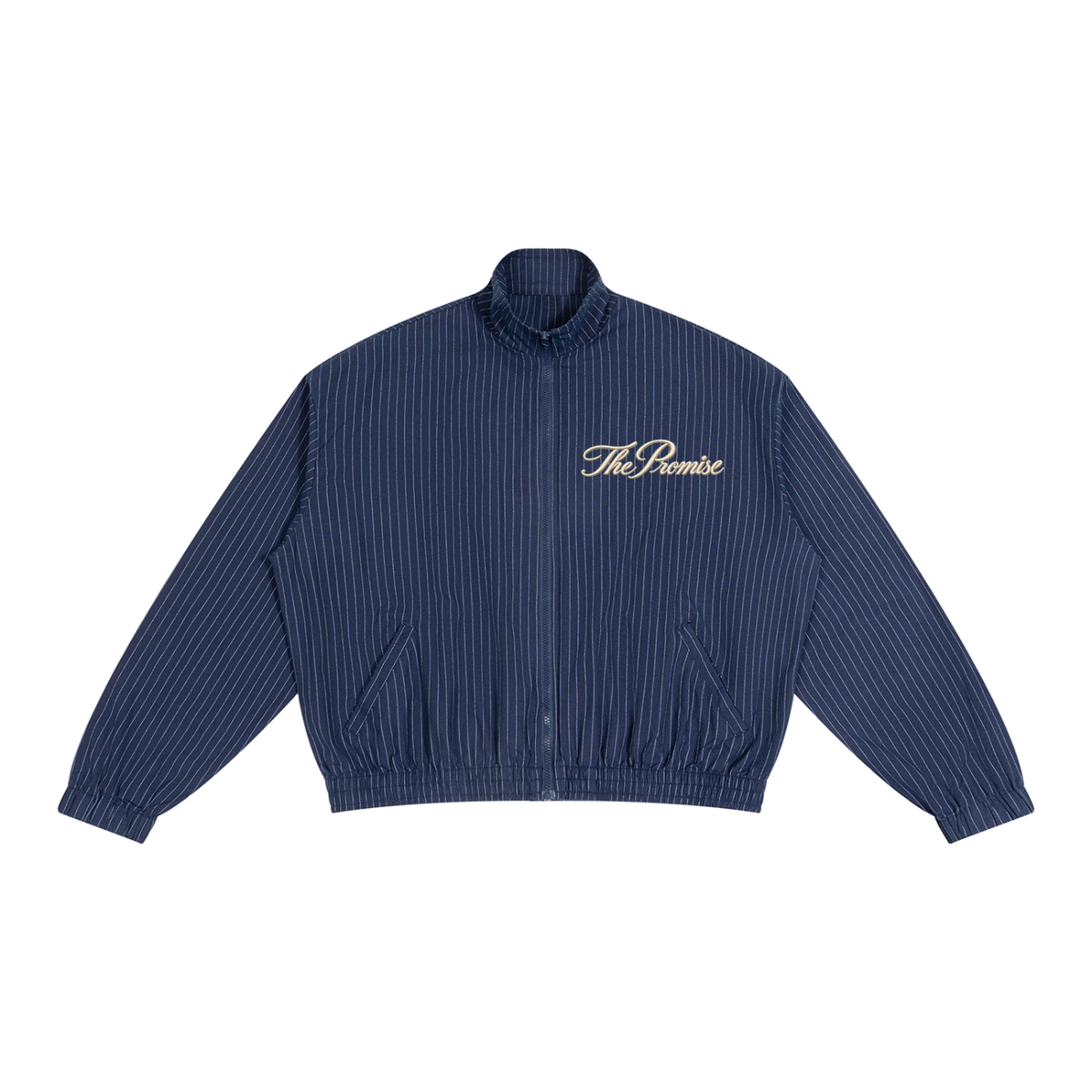 The Promise Signature Pinstripe Track Jacket