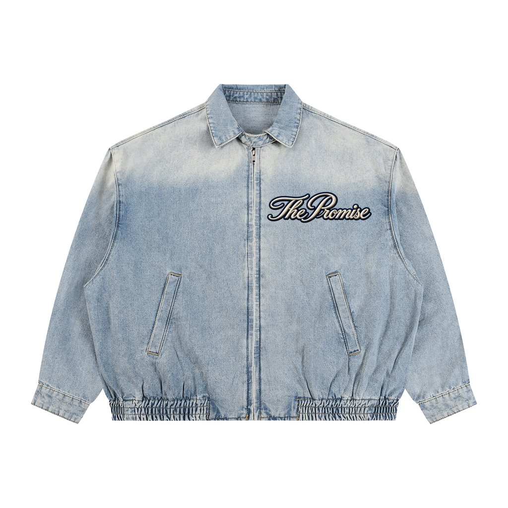 The Promise Heritage Denim Bomber Jacket