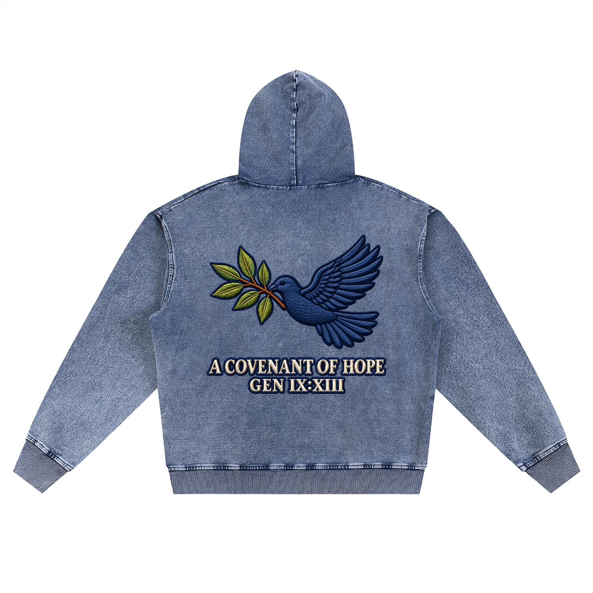 The Promise Covenant Denim Zip Hoodie